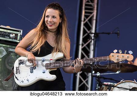 The Swiss band Mama Jefferson with singer Vanja Vukelic, guitarist Silvan Gerhard and drummer Mattia Ferrari, live at the 25th Blue Balls Festival in Lucerne, Switzerland, Europe View Large Photo Image Stock Image - The Swiss band Mama Jefferson with singer Vanja Vukelic, guitarist Silvan Gerhard and drummer Mattia Ferrari, live at the 25th Blue Balls Festival in Lucerne, Switzerland, Europe. Fotosearch