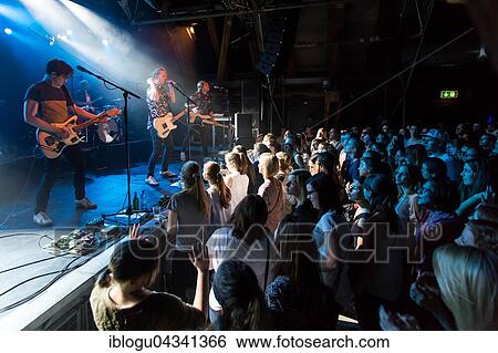 Stock Photograph - The Swiss dialect band Hecht live in the Schüür Lucerne, Switzerland, Europe. Fotosearch