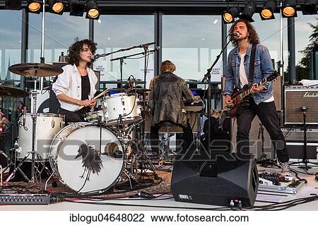 The Swiss musician duo Me + Marie with Maria de Val and Roland Scandella live at the 25th Blue Balls Festival in Lucerne, Switzerland, Europe View Large Photo Image Stock Image - The Swiss musician duo Me + Marie with Maria de Val and Roland Scandella live at the 25th Blue Balls Festival in Lucerne, Switzerland, Europe. Fotosearch