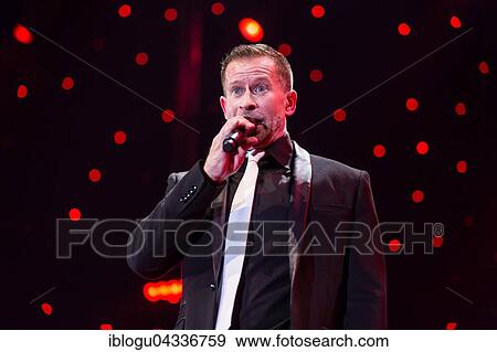 Stock Photo - The Swiss pop singer and presenter Leonard live at the 16th Schlager Nacht in Lucerne, Switzerland, Europe. Fotosearch