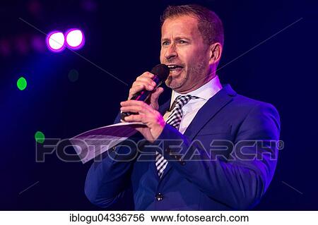 Stock Photograph - The Swiss pop singer and presenter Leonard live at the 16th Schlager Nacht in Lucerne, Switzerland, Europe. Fotosearch