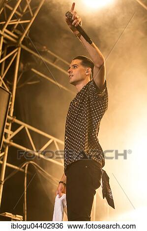 Stock Photograph - The US-American rapper Gerald Earl Gillum alias G-Eazy live at the 26th Heitere Open Air in Zofingen, Aargau, Switzerland, Europe. Fotosearch