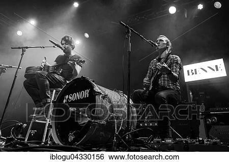 Stock Photograph - The young German singer and songwriter Benne live at Kofmehl Solothurn, Switzerland, Europe. Fotosearch