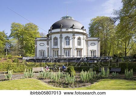 Stock Image - Theater im Park, spa garden, Bad Oeynhausen, East Westphalia, North Rhine-Westphalia, Germany, Europe. Fotosearch