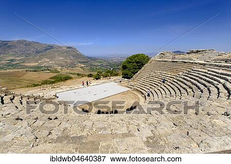 Theatre of Segesta, Greek temple complex Segesta, province of Trapani, Sicily, Italy, Europe View Large Photo Image Stock Photo - Theatre of Segesta, Greek temple complex Segesta, province of Trapani, Sicily, Italy, Europe. Fotosearch