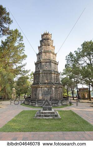 Stock Photo - Thien Mu Pagoda, Hue, Vietnam, Asia. Fotosearch