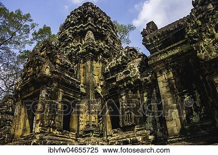 Thommanon, Chau Say Tevoda, Hindu Temple, Temple Ruins, Temple complex, Angkor Wat, Angkor Archaeological Park, Siem Reap Province, Cambodia, Asia View Large Photo Image Stock Photography - Thommanon, Chau Say Tevoda, Hindu Temple, Temple Ruins, Temple complex, Angkor Wat, Angkor Archaeological Park, Siem Reap Province, Cambodia, Asia. Fotosearch