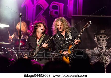 Tony Castell, guitarist and Scott Leach, guitarist of the Swiss hard rock band Crystal Ball live in the Schüür Lucerne, Switzerland, Europe View Large Photo Image Stock Photo - Tony Castell, guitarist and Scott Leach, guitarist of the Swiss hard rock band Crystal Ball live in the Schüür Lucerne, Switzerland, Europe. Fotosearch