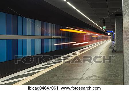Train coming in at the platform, metropolitan station Taunusanlage, Westend, Frankfurt am Main, Hesse, Germany, Europe View Large Photo Image Stock Image - Train coming in at the platform, metropolitan station Taunusanlage, Westend, Frankfurt am Main, Hesse, Germany, Europe. Fotosearch