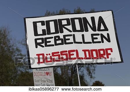 Stock Photo - Transparent corona rebels, demonstration against corona rules, Düsseldorf, North Rhine-Westphalia, Germany, Europe. Fotosearch