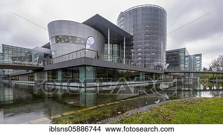 Picture - Transparent manufacture of the car manufacturer Volkswagen, Dresden, Saxony. Germany. Fotosearch