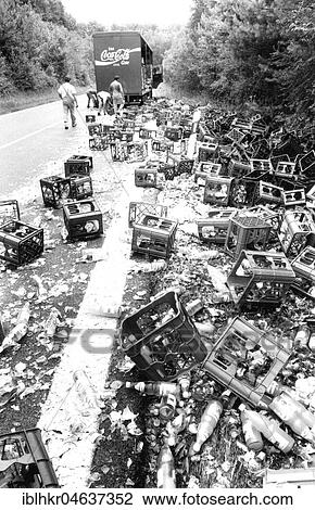 Truck has lost bottles, ca. 1980s, exact location unknown, Germany, Europe View Large Photo Image Stock Image - Truck has lost bottles, ca. 1980s, exact location unknown, Germany, Europe. Fotosearch