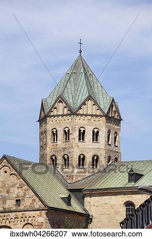 Stock Photo - Turm, Dom St. Peter, auch Dom St. Petrus, Osnabruck, Niedersachsen, Deutschlnad. Fotosearch