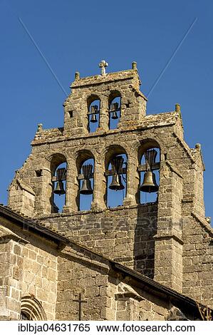 Typical belle tower of the church in Chanaleilles on Via Podiensis, Camino de Santiago, Pilgrimage way, Haute-Loire department, Auvergne-Rhône-Alpes, France, Europe View Large Photo Image Stock Photography - Typical belle tower of the church in Chanaleilles on Via Podiensis, Camino de Santiago, Pilgrimage way, Haute-Loire department, Auvergne-Rhône-Alpes, France, Europe. Fotosearch