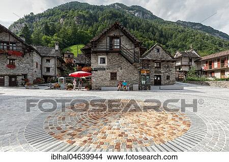 Typical Ticino stone houses in Sonogno village, Verzasca valley, Valle Verzasca, Canton Ticino, Switzerland, Europe View Large Photo Image Picture - Typical Ticino stone houses in Sonogno village, Verzasca valley, Valle Verzasca, Canton Ticino, Switzerland, Europe. Fotosearch