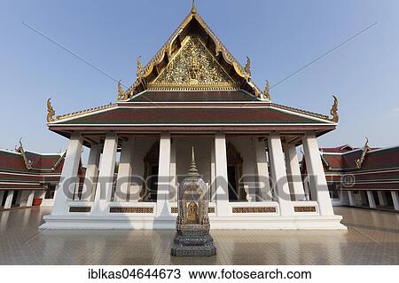 Ubosot of Wat Sakret, Temple Golden Mountain, District Pom Prap Sattru Phai, Bangkok, Thailand, Asia View Large Photo Image Stock Image - Ubosot of Wat Sakret, Temple Golden Mountain, District Pom Prap Sattru Phai, Bangkok, Thailand, Asia. Fotosearch