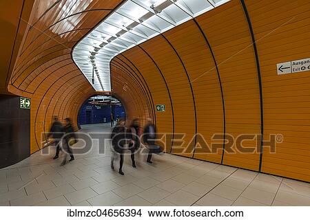 Picture - Underground Station Marienplatz, Munich, Bavaria, Germany, Europe. Fotosearch