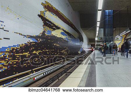 Underground station Rathenauplatz with a portrait of Walther Rathenau, Nuremberg, Middle Franconia, Bavaria, Germany, Europe View Large Photo Image Stock Photo - Underground station Rathenauplatz with a portrait of Walther Rathenau, Nuremberg, Middle Franconia, Bavaria, Germany, Europe. Fotosearch