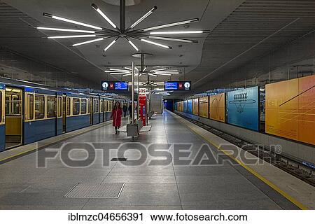 Underground station Garching-Forschungszentrum, Garching near Munich, Bavaria, Germany, Europe View Large Photo Image Stock Image - Underground station Garching-Forschungszentrum, Garching near Munich, Bavaria, Germany, Europe. Fotosearch