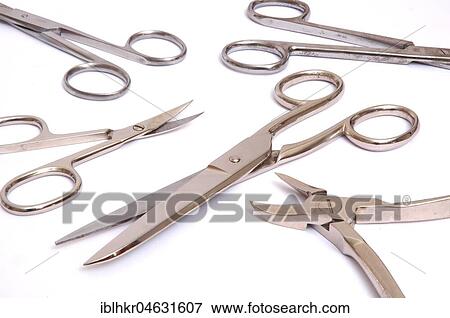 Stock Photo - Various scissors, studio shot, cutout. Fotosearch