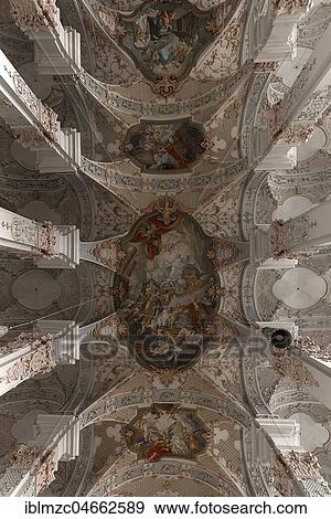 Vaulted ceiling with frescos by the Asam brothers, Heilig-Geist-Kirche, 1724/30 baroque style church, Munich, Bavaria, Upper Bavaria, Germany, Europe View Large Photo Image Stock Photo - Vaulted ceiling with frescos by the Asam brothers, Heilig-Geist-Kirche, 1724/30 baroque style church, Munich, Bavaria, Upper Bavaria, Germany, Europe. Fotosearch