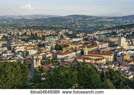 View from Castello Monforte to Campobasso with Church of San Bartolomeo and Cathedral, Campobasso, Molise, Italy, Europe View Large Photo Image Stock Photo - View from Castello Monforte to Campobasso with Church of San Bartolomeo and Cathedral, Campobasso, Molise, Italy, Europe. Fotosearch