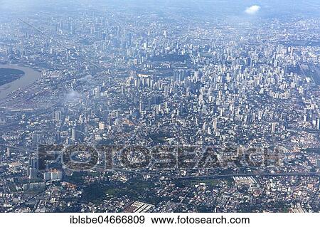 View of city centre, aerial view, Bangkok, Thailand, Asia View Large Photo Image Stock Photo - View of city centre, aerial view, Bangkok, Thailand, Asia. Fotosearch