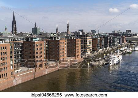 View of HafenCity with various church towers, Hamburg, Germany, Europe View Large Photo Image Stock Photography - View of HafenCity with various church towers, Hamburg, Germany, Europe. Fotosearch