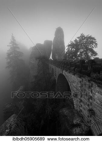 View of the Bastei Bridge, Elbe Sandstone Mountains, National Park Saxon Switzerland, Saxony, Germany, Europe View Large Photo Image Stock Photo - View of the Bastei Bridge, Elbe Sandstone Mountains, National Park Saxon Switzerland, Saxony, Germany, Europe. Fotosearch