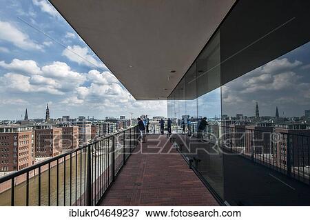 Viewing platform Plaza of the Elbe Philharmonic Hall with a view of HafenCity, Hamburg, Germany, Europe View Large Photo Image Stock Photo - Viewing platform Plaza of the Elbe Philharmonic Hall with a view of HafenCity, Hamburg, Germany, Europe. Fotosearch
