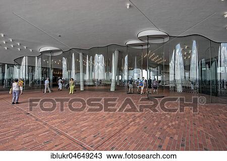 Viewing platform Plaza with transparent wind barriers on the Elbe Philharmonic Hall, Hamburg, Germany, Europe View Large Photo Image Stock Image - Viewing platform Plaza with transparent wind barriers on the Elbe Philharmonic Hall, Hamburg, Germany, Europe. Fotosearch