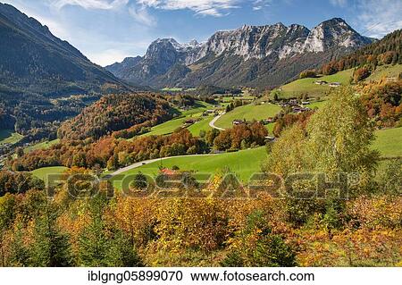 Village overview with Reiteralpe, Ramsau, Berchtesgadener Alps, Berchtesgadener Land, Upper Bavaria, Bavaria, Germany, Europe View Large Photo Image Stock Image - Village overview with Reiteralpe, Ramsau, Berchtesgadener Alps, Berchtesgadener Land, Upper Bavaria, Bavaria, Germany, Europe. Fotosearch