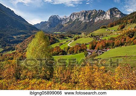 Village overview with Reiteralpe, Ramsau, Berchtesgadener Alps, Berchtesgadener Land, Upper Bavaria, Bavaria, Germany, Europe View Large Photo Image Stock Photograph - Village overview with Reiteralpe, Ramsau, Berchtesgadener Alps, Berchtesgadener Land, Upper Bavaria, Bavaria, Germany, Europe. Fotosearch