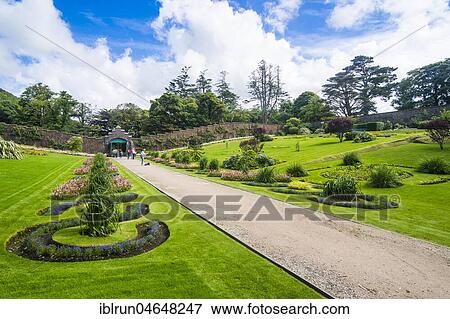 Walled victorian garden in Kylemore abbey, Connemara National Park, Republic of Ireland View Large Photo Image Stock Photo - Walled victorian garden in Kylemore abbey, Connemara National Park, Republic of Ireland. Fotosearch