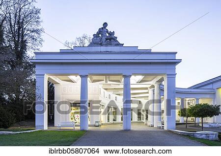 Picture - Wandelhalle in the spa garden, Bad Oeynhausen, East Westphalia, North Rhine-Westphalia, Germany, Europe. Fotosearch