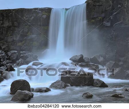 Wasserfall Oxararfoss, Nationalpark Pingvellir, Island, Europa View Large Photo Image Stock Image - Wasserfall Oxararfoss, Nationalpark Pingvellir, Island, Europa. Fotosearch