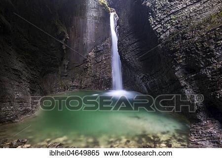 Waterfall Slap Kozjak, near Kobarid, Slovenia, Europe View Large Photo Image Stock Photography - Waterfall Slap Kozjak, near Kobarid, Slovenia, Europe. Fotosearch
