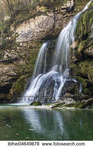 Waterfall Slap Virje, Gljun, Slovenia, Europe View Large Photo Image Stock Photo - Waterfall Slap Virje, Gljun, Slovenia, Europe. Fotosearch