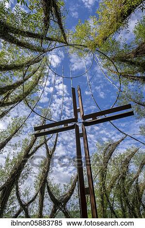 Stock Photography - Weidenkirche of the Protestant Youth in Bavaria, Pappenheim, Bavaria, Germany, Europe. Fotosearch