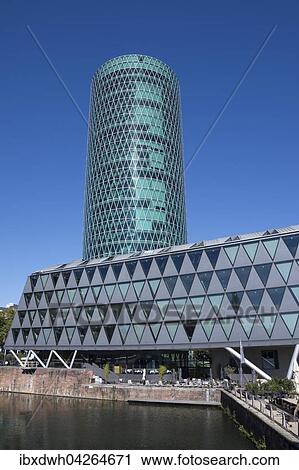 Westhafen Tower, Westhafen, Frankfurt am Main, Hessen, Deutschland, Europa View Large Photo Image Stock Image - Westhafen Tower, Westhafen, Frankfurt am Main, Hessen, Deutschland, Europa. Fotosearch