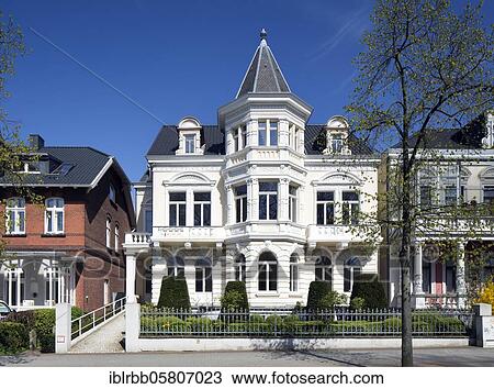 Wilhelminian style villa at the spa garden, Bad Oeynhausen, East Westphalia, North Rhine-Westphalia, Germany, Europe View Large Photo Image Stock Image - Wilhelminian style villa at the spa garden, Bad Oeynhausen, East Westphalia, North Rhine-Westphalia, Germany, Europe. Fotosearch