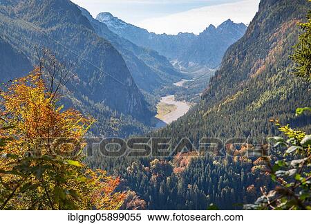 Stock Photography - Wimbachtal with Wimbachgries and Palfelhorn, Ramsau, Berchtesgaden National Park, Berchtesgaden Alps, Berchtesgadener Land, Upper Bavaria, Bavaria, Germany, Europe. Fotosearch