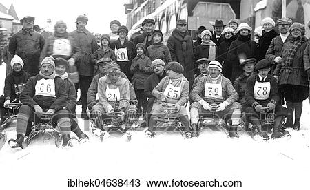 Winter sports, sledding race, 1920s, exact location unknown, Germany, Europe View Large Photo Image Stock Image - Winter sports, sledding race, 1920s, exact location unknown, Germany, Europe. Fotosearch
