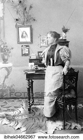 Woman at the escritoire, Desk, 1900s, Germany, Europe View Large Photo Image Stock Photo - Woman at the escritoire, Desk, 1900s, Germany, Europe. Fotosearch