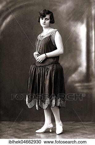 Woman posing, fashion, 1920s, Germany, Europe View Large Photo Image Stock Image - Woman posing, fashion, 1920s, Germany, Europe. Fotosearch