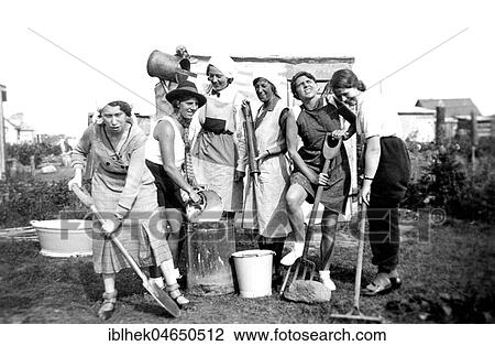 Women doing gardening, 1930s, Germany, Europe View Large Photo Image Stock Image - Women doing gardening, 1930s, Germany, Europe. Fotosearch