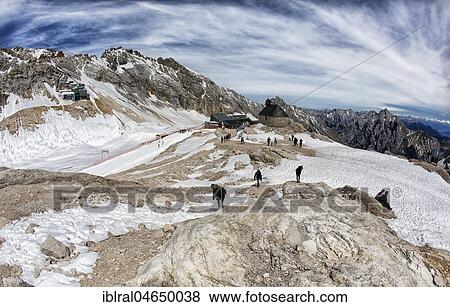 Zugspitzplatt with mountain station and chapel Maria Heimsuchung, Zugspitze, Bavaria, Upper Bavaria, Germany, Europe View Large Photo Image Stock Photo - Zugspitzplatt with mountain station and chapel Maria Heimsuchung, Zugspitze, Bavaria, Upper Bavaria, Germany, Europe. Fotosearch