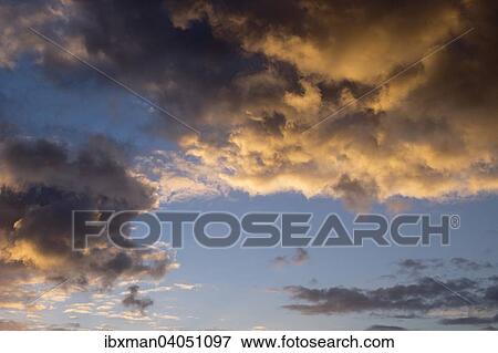 Abendlicher Wolkenhimmel, La Gomera, Kanarische Inseln, Spanien, Europa View Large Photo Image Stock Photo - Abendlicher Wolkenhimmel, La Gomera, Kanarische Inseln, Spanien, Europa. Fotosearch