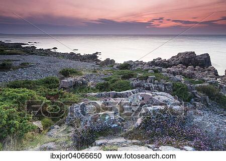 Abendstimmung am Kustenabschnitt Hovs Hallar, Naturschutzgebiet, Bjarehalvon Halbinsel, Bastad, Skane lan, Schweden, Europa View Large Photo Image Stock Image - Abendstimmung am Kustenabschnitt Hovs Hallar, Naturschutzgebiet, Bjarehalvon Halbinsel, Bastad, Skane lan, Schweden, Europa. Fotosearch