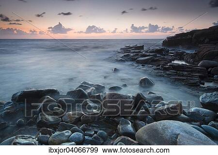 Abendstimmung am Kustenabschnitt Hovs Hallar, Naturschutzgebiet, Bjarehalvon Halbinsel, Bastad, Skane lan, Schweden, Europa View Large Photo Image Stock Photo - Abendstimmung am Kustenabschnitt Hovs Hallar, Naturschutzgebiet, Bjarehalvon Halbinsel, Bastad, Skane lan, Schweden, Europa. Fotosearch
